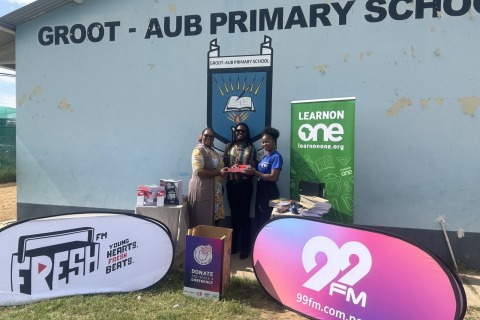 LearnOnOne x 99FM & PicknPay stationery handover 2024